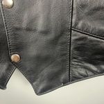 Yukon Jack Leather Lady Rider leather lace up side vest size XL Black Photo 5