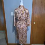 Jacqueline De Yong JDY Fifi printed 3/4 sleeve midi dress size EU34 US size 4‎ Gold Photo 6