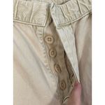 Free People  Wide Leg Cropped Utility Pants Khaki Tan Women's Size Medium Photo 5