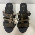 Abeo Gillian Neutral Women's Sandals Slides Adjustable Straps Dress Heels Sz 9 Black Photo 3