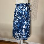 Roz & Ali  • floral lined stretchy waist skirt Photo 32