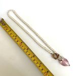 Faux pearl heart pendant necklace Photo 6