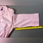 Gap Stretch Button Down Cotton Blend Shirt Short Sleeve Pink Size 16‎ Photo 5