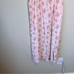 & Other Stories & Other Stories Pink Floral Linen Midi Dress Womens 4 Prairie Cottage Core Photo 8
