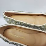 Cinderella Crystal Glass Rhinostones Beaded Wedding Heel Shoes Sz 42 Red Bottom Silver Photo 14