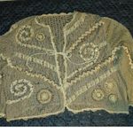 Jessica London Plus Size Boho Hippie Kimono Tassel Brown Cardigan Crochet Beads Photo 11