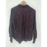 Rails  The Josephine Shirt Maroon‎ Black Size Medium Photo 2