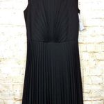 DKNY  Pleated Sleeveless Black Mini Dress BLD Wool Blend Women Size 2 NEW $345 Photo 0