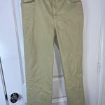 Gloria Vanderbilt Cotton Spandex Amanda Yellow Splashy Logo Pockets Pants Sz 12 Photo 4