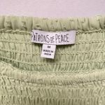 Patrons of Peace Tiered Smocked Babydoll Mini Dress Sz M Boho Coastal Cottage Photo 2