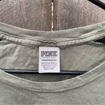 PINK - Victoria's Secret Y2K Vintage Pink Sequin Green Eighty Six Short Sleeve Crop Top XS Photo 4