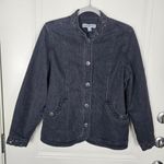 Samantha Grey Denim Jacket Women's Size 10 Black Photo 0