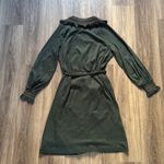 BODEN Elegant Green Button down Midi Dress Jersey Casual with Beautiful collar Size XL Photo 3