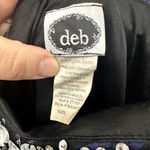 Vintage Y2K Ded Mini Prom Dress Juniors 13/14 Beaded Gem Chiffon 80s HOCO Glam Black Size undefined Photo 2