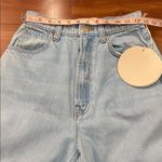 NWT MOTHER Women's Snacks! High Waisted Pushpop Cuff Crop Jeans size 23 Blue Photo 8