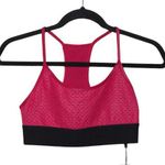 Koral Pink Black Sports Bra S Textured Racerback New with Tags (NWT) Photo 0