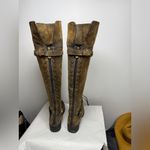 Tory Burch  Tarulli Over-the-knee Boots Distressed Leather Sz 8.5 Photo 10