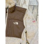 The North Face women's small cream/brown Summit Series fleece coat Photo 5