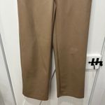 Babaton  Womens Faux Leather Pants 0 Wide Leg Straight Camel Chic High Rise Solid Photo 5