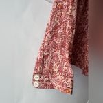 Victoria's Secret  Red Paisley Button-Down Shirt size L Photo 6