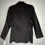 Harvé Benard NWT - Never Worn HARVE BENARD Black Velvet Blazer 1 Button Open Pockets Size 4 Photo 1