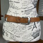 Merona Vintage | Leather Western Silver Buckle Y2k Belt Size M/30 Photo 0