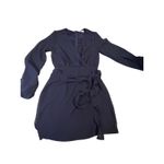 Navy Showpo Swiss Dot Mini Dress Photo 6