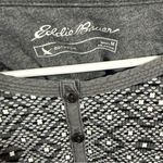 Eddie Bauer ‎ Gray Long Sleeve Sweatshirt with Crew Neck and Embellished Design Photo 4