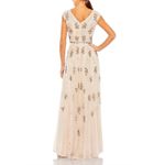 Mac Duggal NWT Bead Embellished A-Line Gown in Blush Size 8 Photo 1