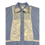 Vintage Saint Germain Shirt Jacket Top‎ Womens Size XL Lightweight Western USA Blue Photo 8