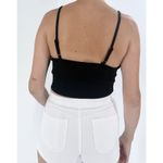 SheIn Women’s Black Fringe V-neckline Western Tank Top Size Small Photo 1