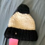 Kate Spade : Black & White Knit Colorblock Beanie- 100% Wool- One Size Photo 9