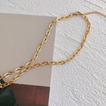Gold Chain Necklace. Gold Choker Photo 1
