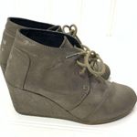Toms  Metallic Lace Up Desert Wedge Ankle Bootie629 Photo 7