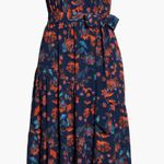 Maggy London  Dress Floral Sleeveless V-Neck Size 16 Photo 8