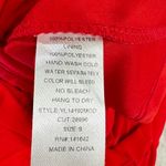 YA Los Angeles Coral Red Plisse Pleated Maxi Dress Pleated Bodice from ModCloth Photo 7