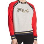 FILA  Rafaella gold sparkle colorblock sweatshirt size M Photo 0