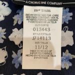 All that jazz Vintage 90s  Mini Shirtdress Ditsy Floral Blue White Button Front Photo 10