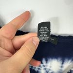 INC Tie Dye Midi Dress 0X Navy White Boho Beach Festival Hippie Resort Costal Blue Photo 4