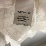 Bloomchic Solid Ruffles Scalloped Trim Laser Cut Blouse White 18-20 Photo 10