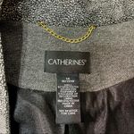 Catherines  Blazer Jacket with Lace Floral Design Black Gray NWT Photo 7