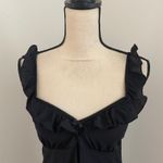 Smart & Sexy Black Ruffled Lingerie Chemise size Medium Mini Dress Dark Romantic Photo 7