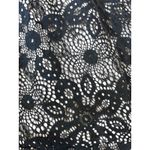 Sundance Champs De Fleur Lace Ruffle V-Neck Black Maxi Boho Dress Womens LARGE Photo 2