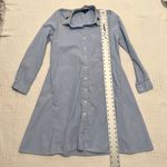 Lord & Taylor medium floral sequin collar belted shirt dress D1 1930 Blue Photo 1