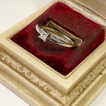 Ladies 14k Princess Cut Diamond Ring Sz 8 White Gold 1/5 LSC Keepsake Engagement Photo 4