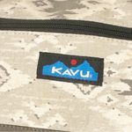 KAVU  Grey Aztek Print Canvas Satchel Pack Backpack Photo 1