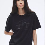 Rag and Bone  Mica City Tee gray black SIZE S NWOT Photo 0