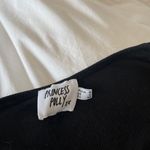 Princess Polly Deep V Neck Ribbed Knit Long Sleeve Tied Cutout Crop Top Size 4 Photo 2