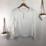 Cooper and Ella  ivory ruffle sleeve blouse Photo 0