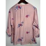 Anthropologie‎ Kindred Top 2x Embroidered Floral Pink Coquette Boho Feminine Size XXL Photo 2